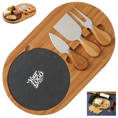 Bamboo Marble Cheese Board