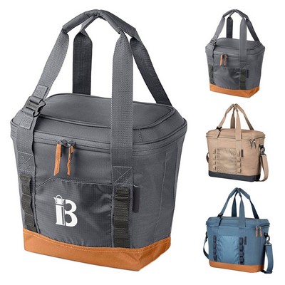 18-Can Foldable Cooler Bag Leakproof Oxford Tote