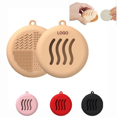 Powder Puff Silicone Holder Case