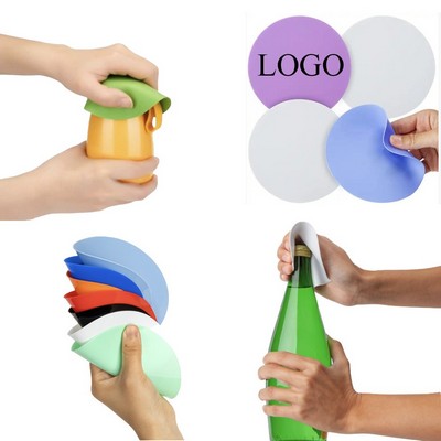 Multifunctional Silicone Bottle Opener With Coaster Function
