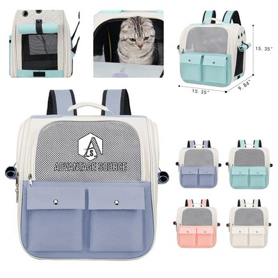 Oxford Cloth Breathable Pet Backpack, Foldable