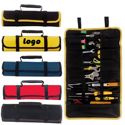 Durable Canvas Roll-Up Tool Bag