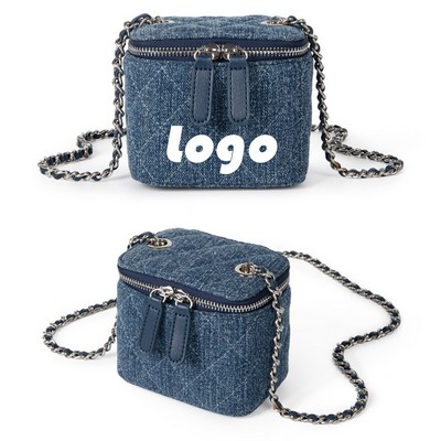 Trendy Denim Satchel