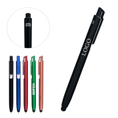Custom Black Ballpoint With Nfc Pen & 3-In-1 Stylus