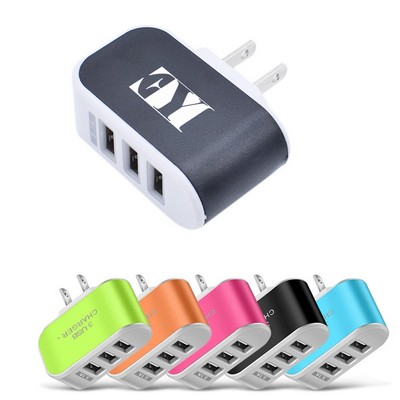 Universal Charging 3 Port USB Charger Blocks 