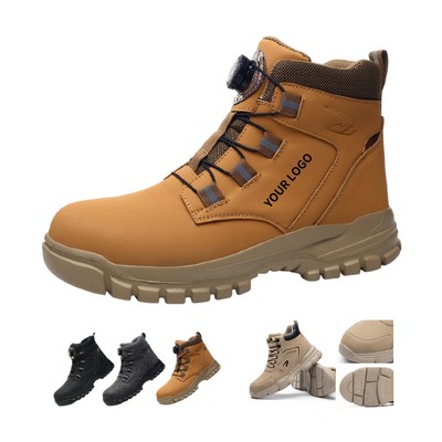 Steel Toe High Cut Safety Work Shoes