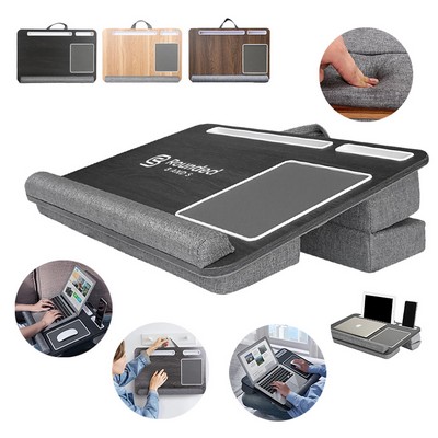 Portable Wooden Laptop Lap Desk With Handle