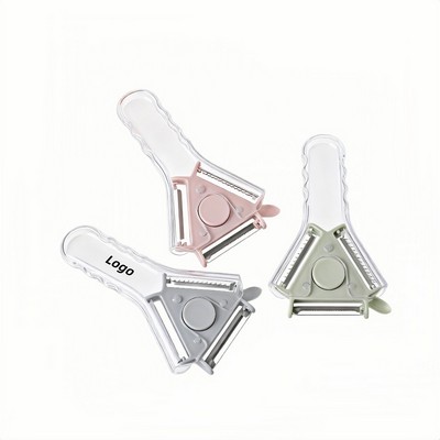 3-in-1 Rotating Vegetable Peeler and Slicer for Kitchen Use