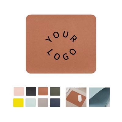 Leather Surface Mouse Pad With Smooth Gliding Feature
