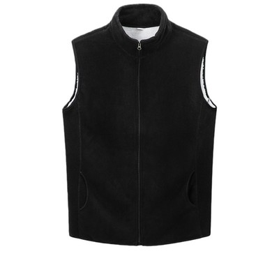 Polar Fleece Vest Sleeveless Zip Up Jacket