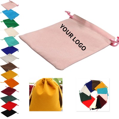 Durable Velvet Drawstring Pouches With Exquisite Workmanship