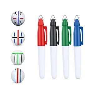 Golf Ball Line Drawing Permanent Marker with Clip
