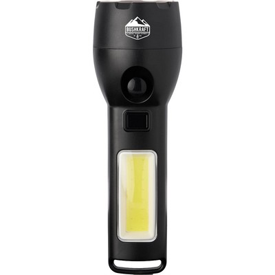 Solar Powered Rechargeable COB Flashlight