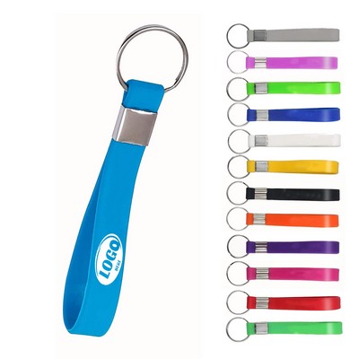 Silicone Wristband Keyring