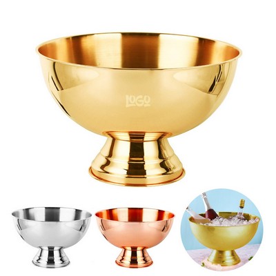 Stainless Steel Ice Bucket Bowl