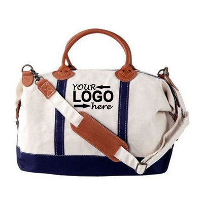 Duffle Heavy Canvas Leather Bag