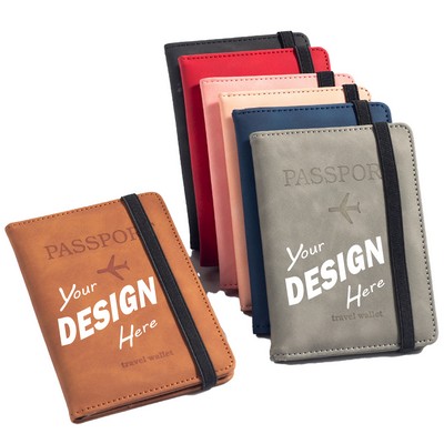 Multi Functional PU Leather Passport Holder Wallet