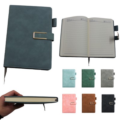 A5 Leather Notebook with Buckle