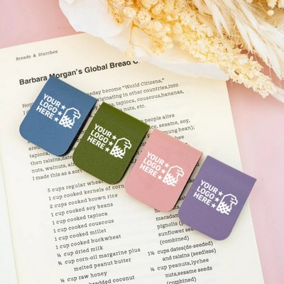 Square Leather Magnetic DIY Strong Page Clip