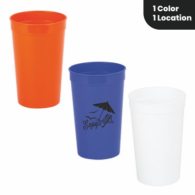 Custom Reusable Plastic Stadium Pint Cup