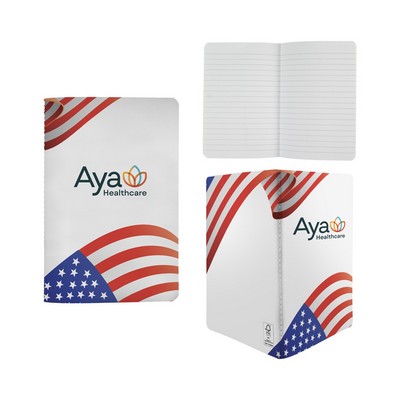 4" X 6" Patriotic Sewn Paper Cover Notebook