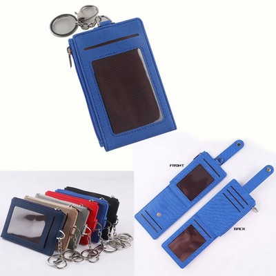 PU Leather ID Badge Holder