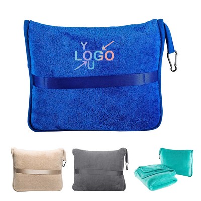 Portable Travel Blanket & Pillow Set