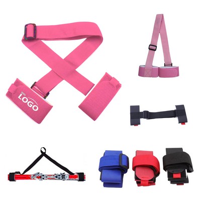 Ski Carrier Shoulder Strap With Adjustable Fixing Bands