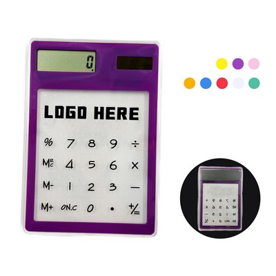 Mini Transparent Solar Calculator