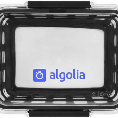 5 cup Ello Duraglass Storage Container (Black)