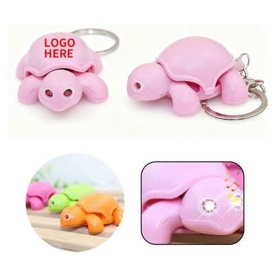Turtle LED & Sound Keychain