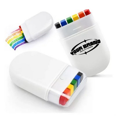 6 Color Halloween World Cup Fans Painting Pen Rainbow Crayon