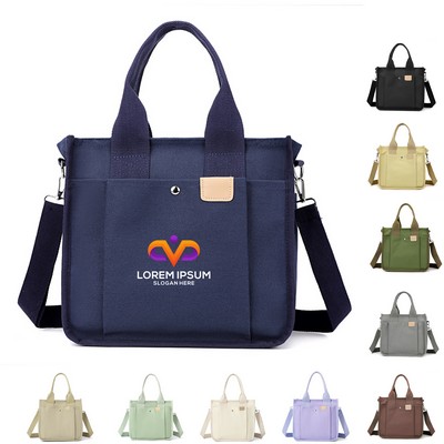 Canvas Tote Bag Stylish Handheld And Shoulder Bag