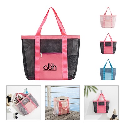 Beach Oversized Pool Mesh Tote Bag