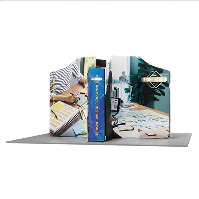 13' Magnetic Modular Fabric Displays - Tapered Island Shape (Double Sided)