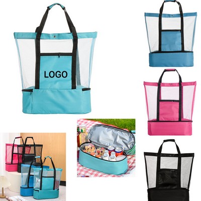 Multifunctional Outdoor Mesh Tote Shoulder Bag