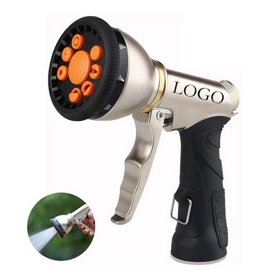 HEAVY DUTY METAL Garden Hose Sprayer Nozzle (9 Spray Pattern)
