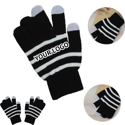 Stretch Knit Touchscreen Glove For Cold Weather