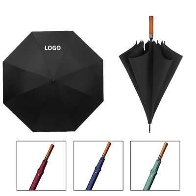 Automatic Umbrella w/ Wooden Handle
