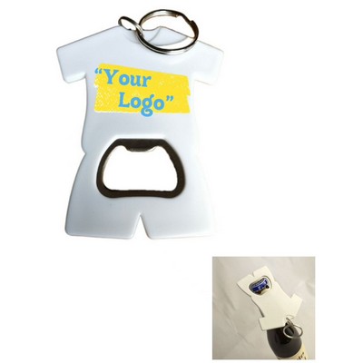 Jersey Shaped Bottle Opener Keychain