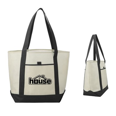 Reusable Grocery Tote Bag With Pocket