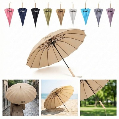 Straight Handle Auto Sun Umbrella