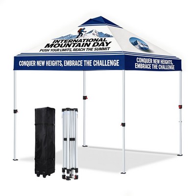 10 x 10' One Push Instant Canopy Tent Kit With Vented Top and Wheeled Carry Bag