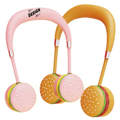USB Neck-Worn Hamburger Fan