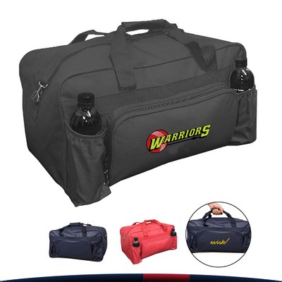 QuenchFit Dual Bottle Holders Duffel Bag