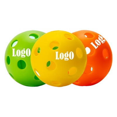 26-Holes Outdoor Pickleball Balls for Pitching, Batting, Catching