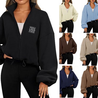 Cozy Zip-Up Oversized Hoodie