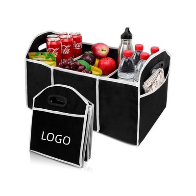 Foldable 3-Compartment Vehicle Cargo Organizer