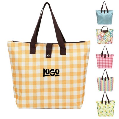 Oxford Cloth Shopping Tote Bag