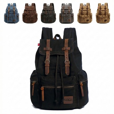 14" Retro Canvas Backpack